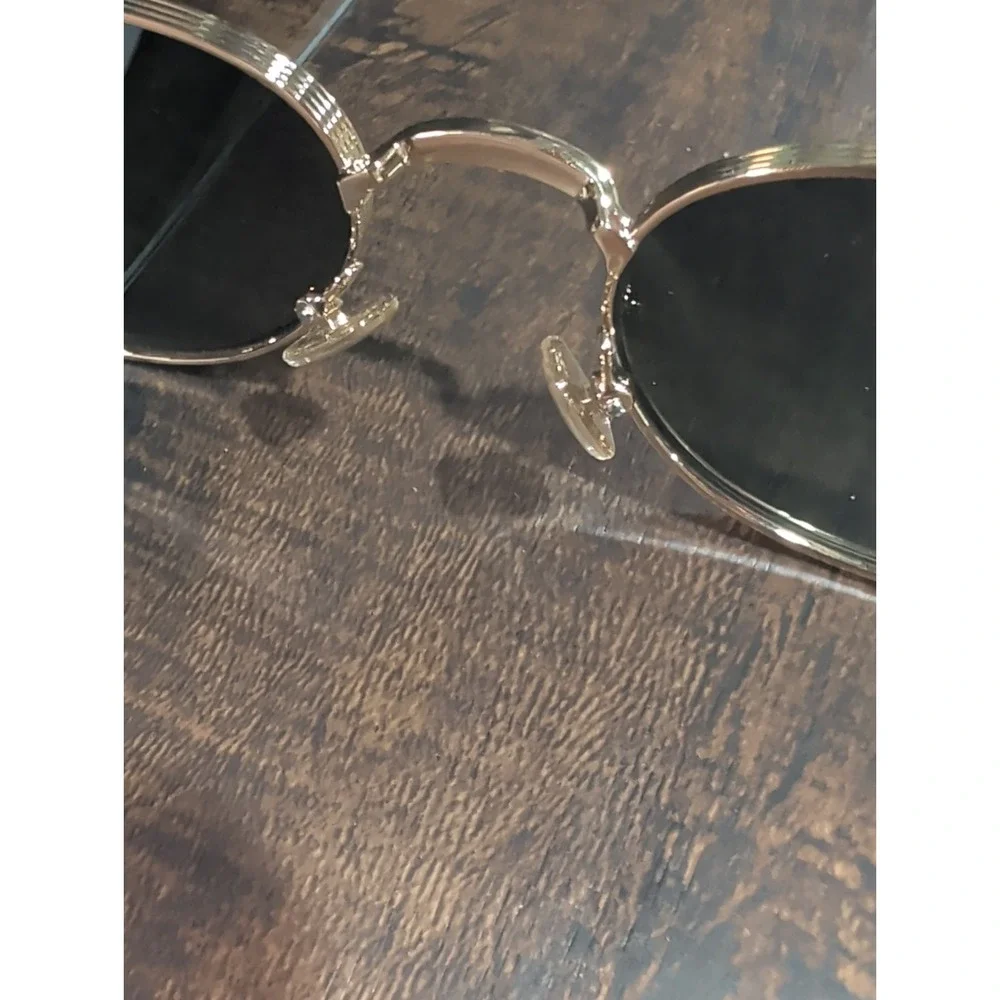 Reality Promised Land Sustainable Frames Sunglasses Gold/Green Anthropolgie